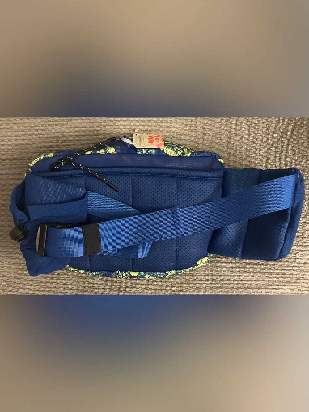 Free People Movement Blue & Yellow Floral Crossbody Bag